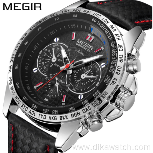 2020 latest fashion MEGIR1010 luxury fashion waterproof men's watch sports versatile men's watch